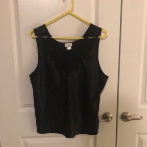 Black 100% polyester cami